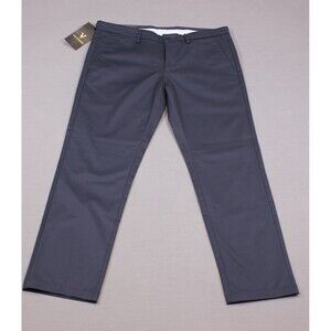 Van Heusen Auto Flex Pants Mens Black Slim Fit Dress Classic Stretch Sz 34